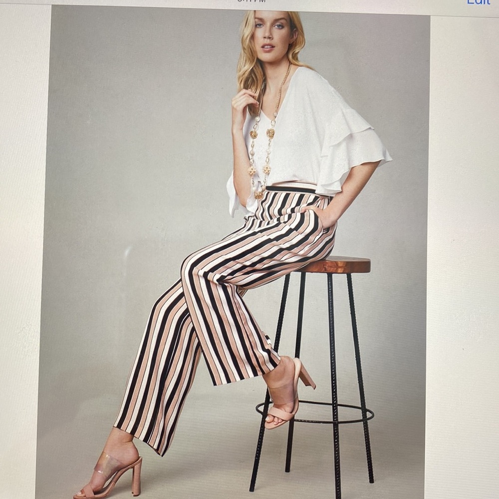 Stylish palazzo pants.